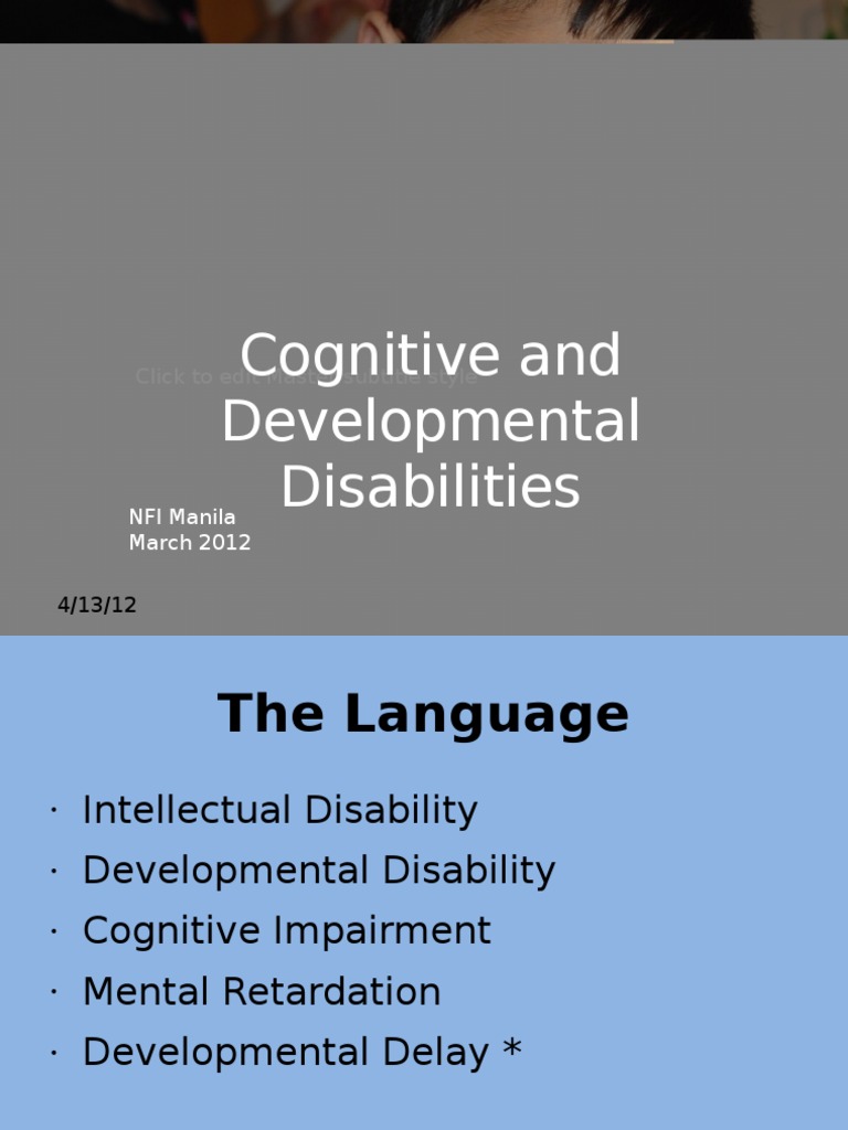 Understanding Cognitive Disabilities | PDF