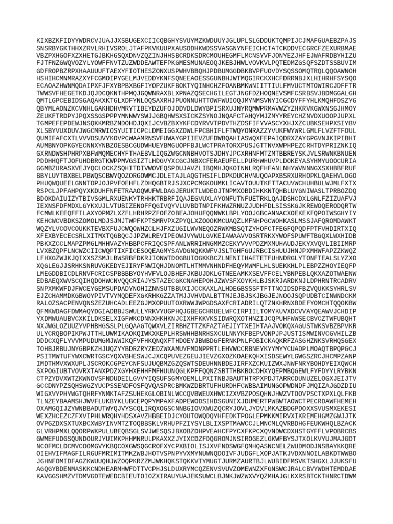 Random Character Sequence Document | PDF