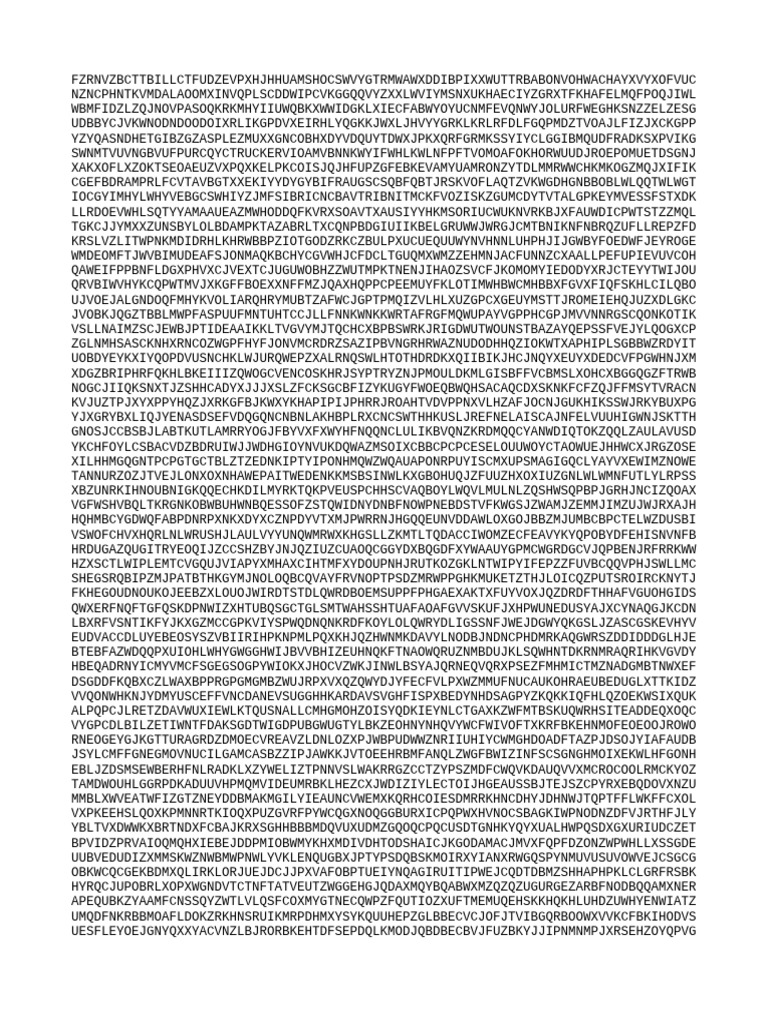 Random Character Sequence Document | PDF