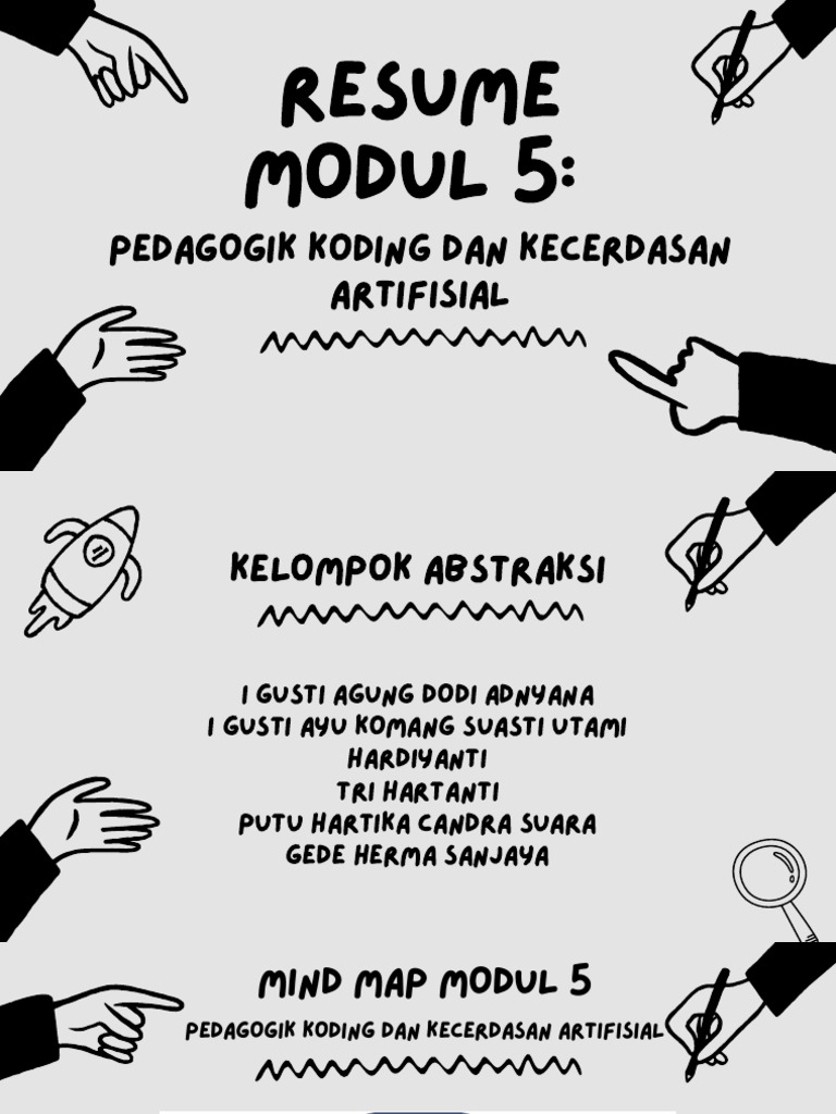 Mind Map Pedagogik Koding dan AI | PDF