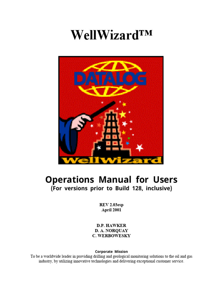 WellWizard User Manual: Build 128 | PDF | Electrical Connector | Flow ...