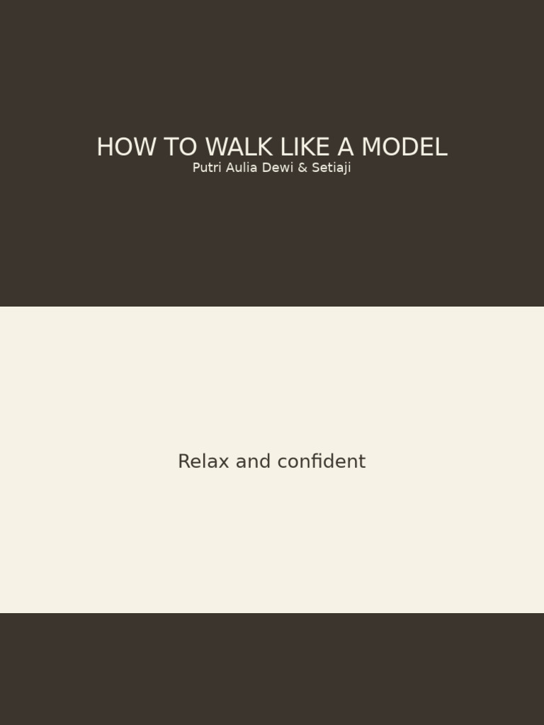 How To Walk Like A Model | PDF