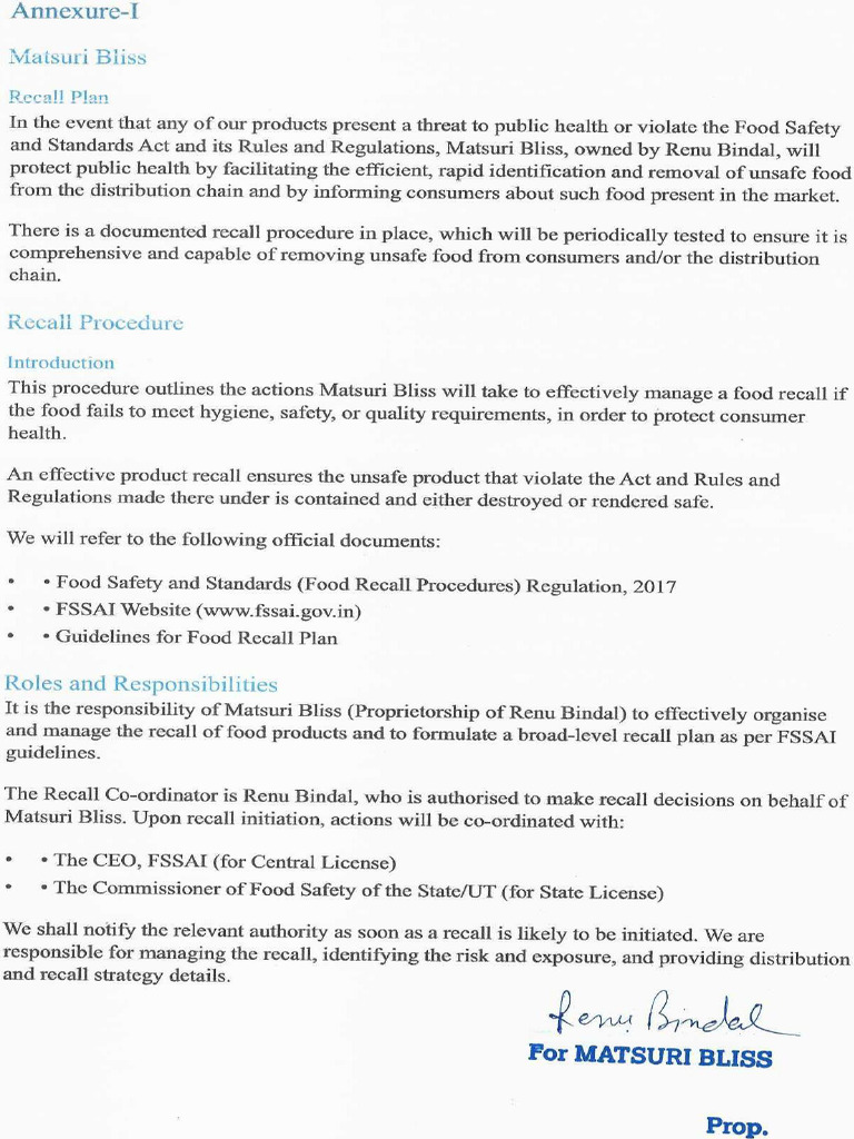 Recall MB 1 | PDF