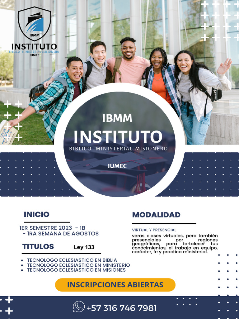 Formación Teológica en IBMM 2023 | PDF | Iglesia cristiana | Misionero