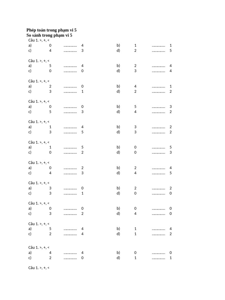 Tai Lieu Lop 1 | PDF