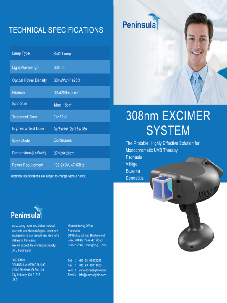 308nm Excimer System Without Card | PDF