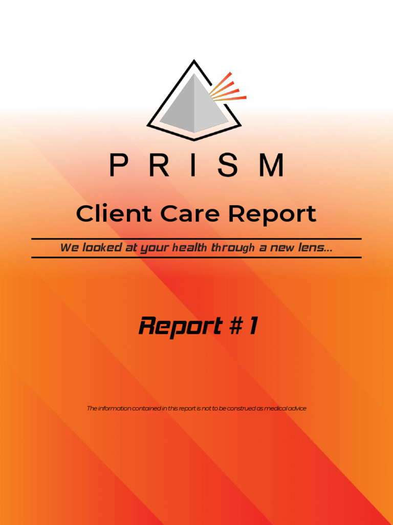 Prism Sample Report - 3-19-25-1 | PDF | Biology | Medical Specialties