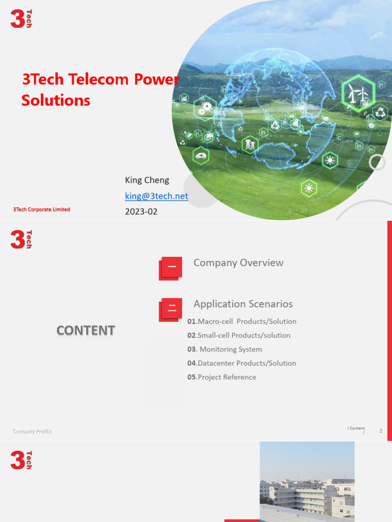 3Tech+Company+Profile+202302 v2 | PDF | Data Center | Solar Power