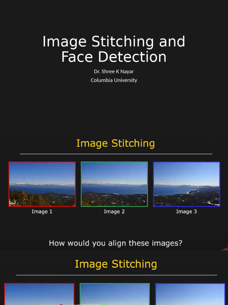 Image Stitching | PDF
