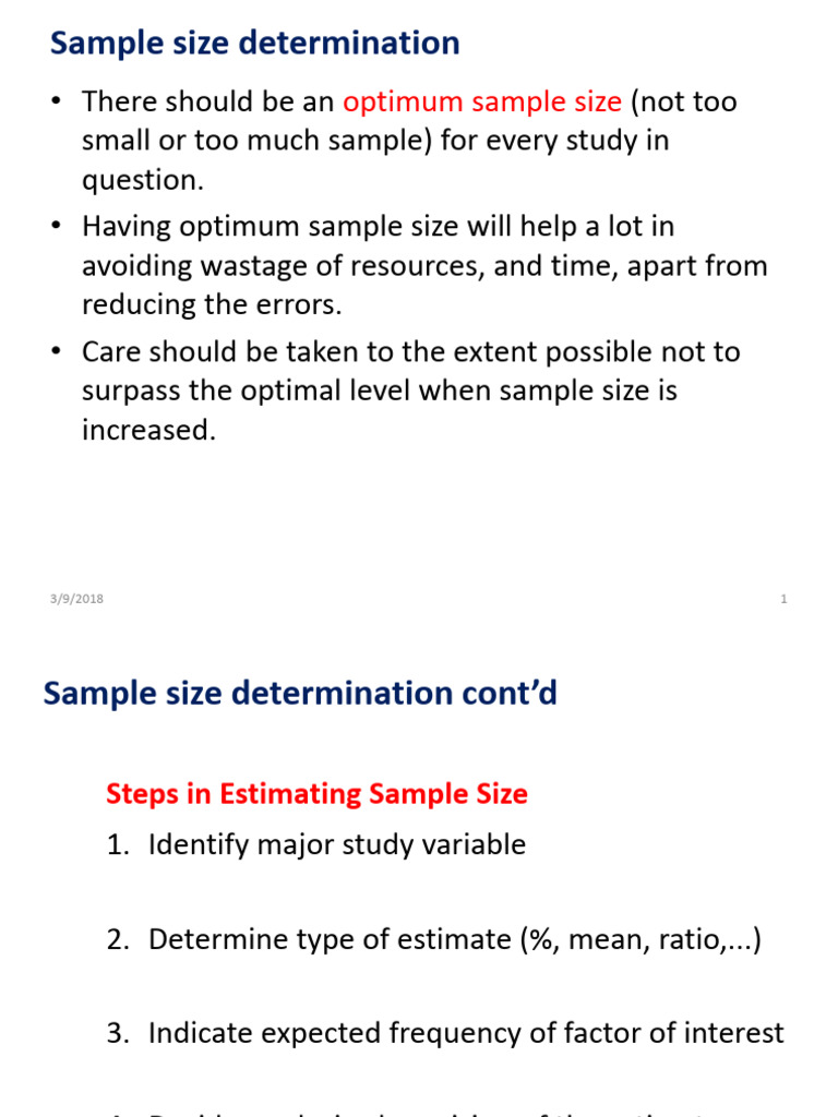 Avoiding Small Sample Size Bias | PDF | Sample Size Determination ...