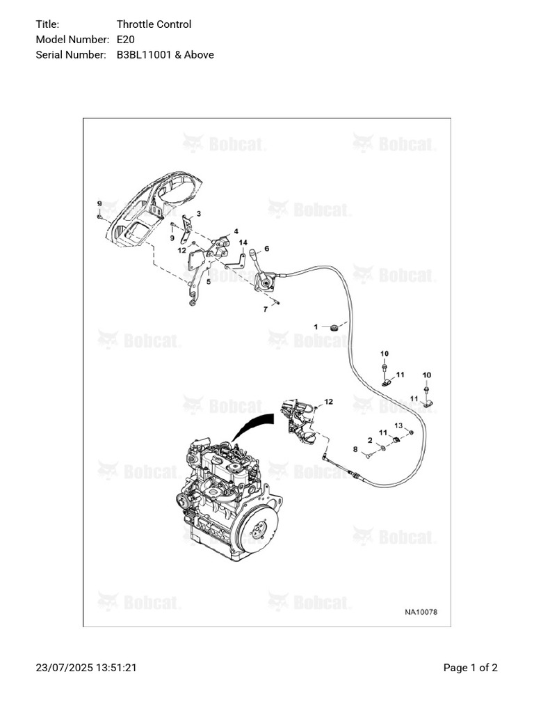 Throttle Control E20 | PDF