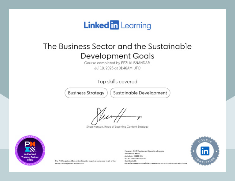Sustainable Development Certificate Course | PDF