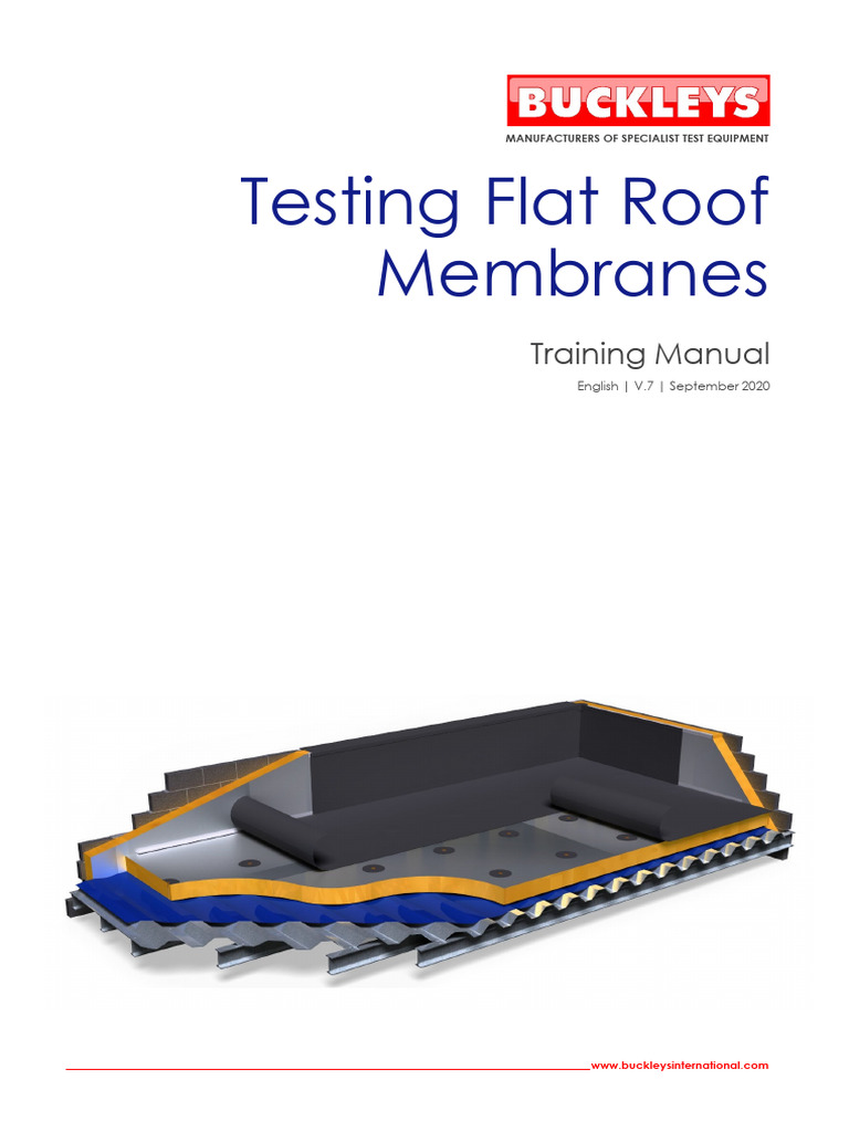 Flat Roof Leak Detection Training Manual | PDF | Insulator (Electricity ...