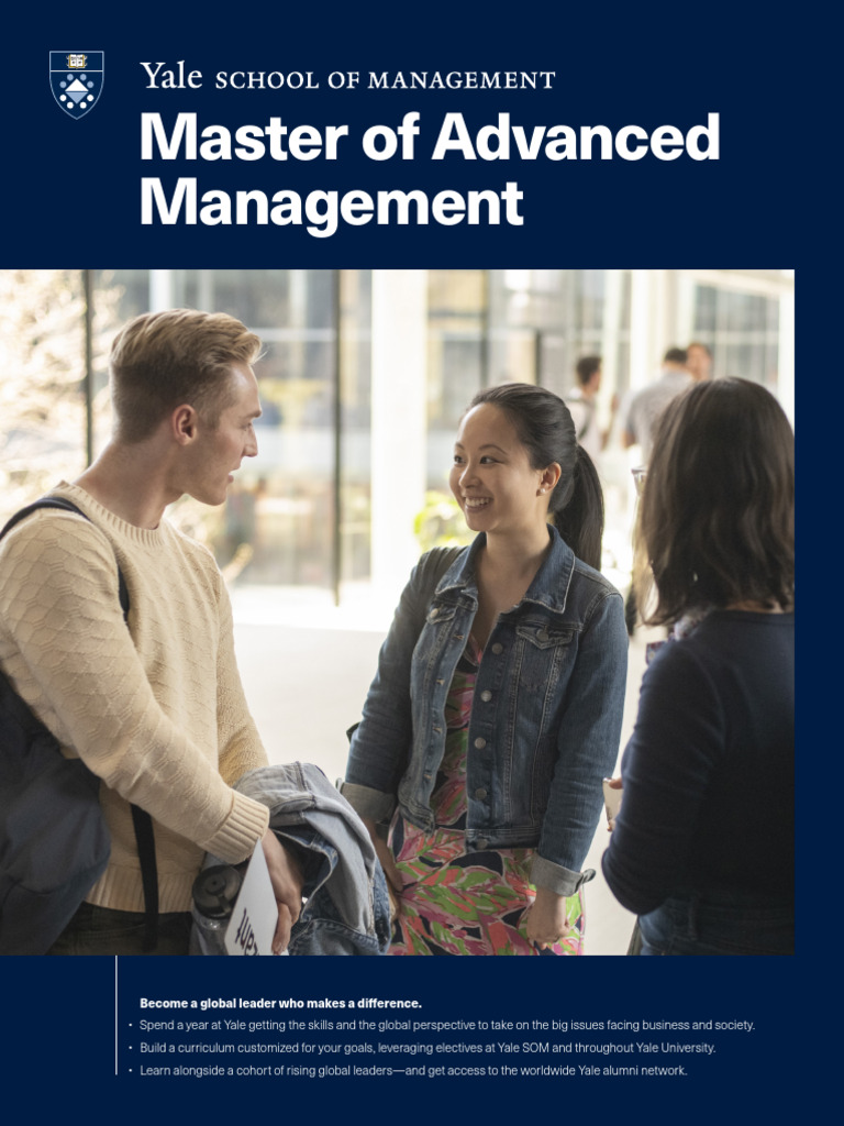 Yale Master of Advanced Management Overview | PDF | Leadership | Business