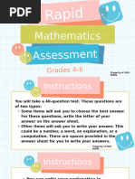 Rapid Mathematics Assessment Grades 4-6 | PDF | Area