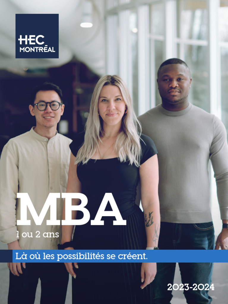MBA HEC Montréal : Un Tremplin pour l'Avenir | PDF | Maîtrise en ...