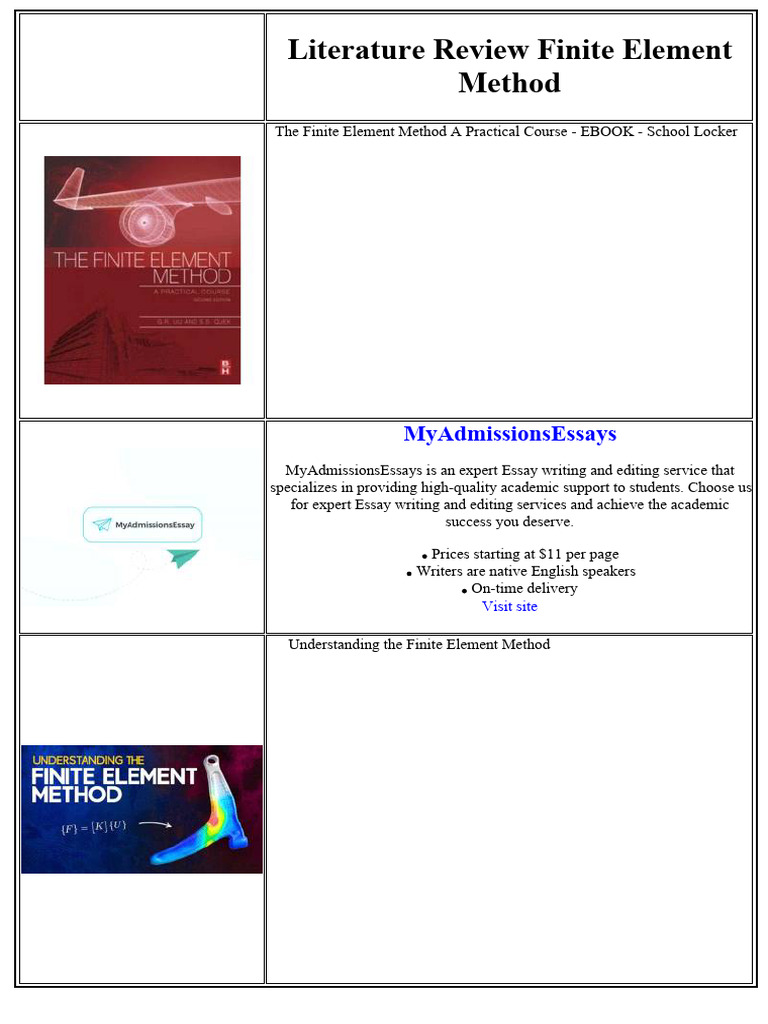 Finite Element Method Insights | PDF | Taxes | Cloud Computing