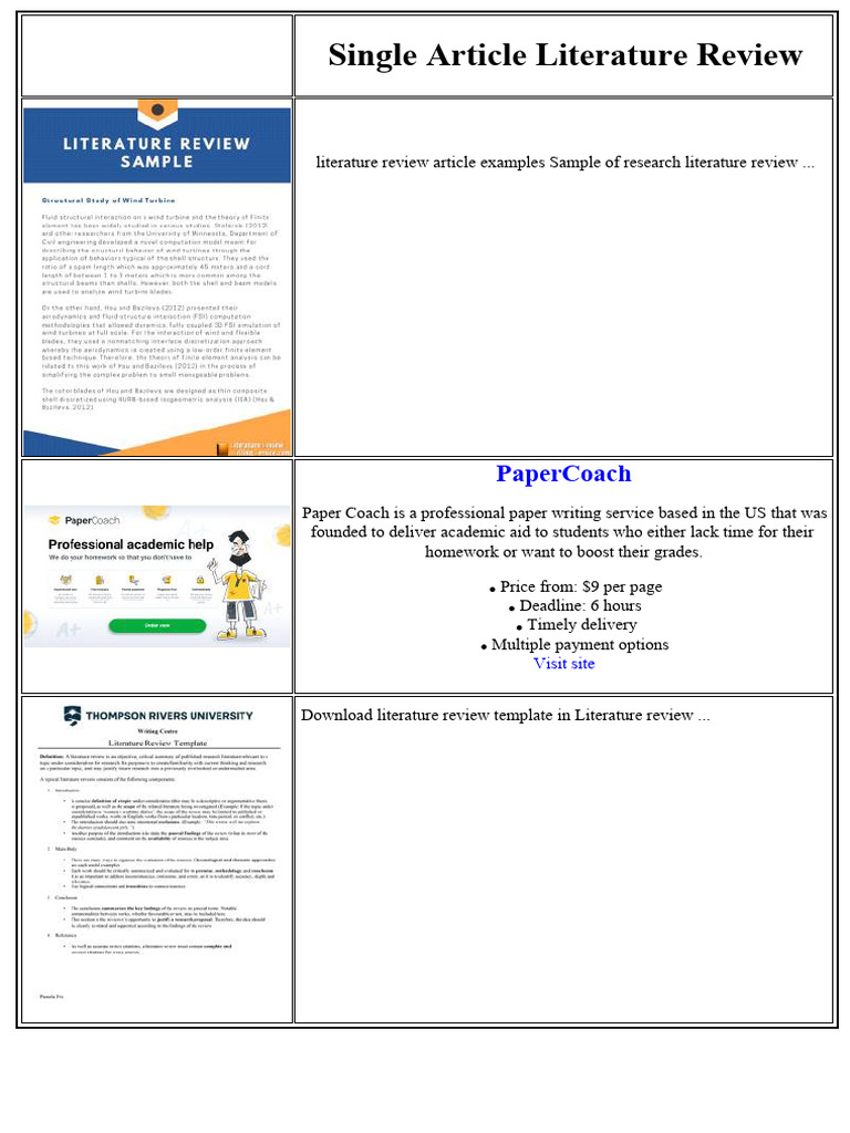 Comprehensive Literature Review Guide | PDF | Meta Analysis | Particulates