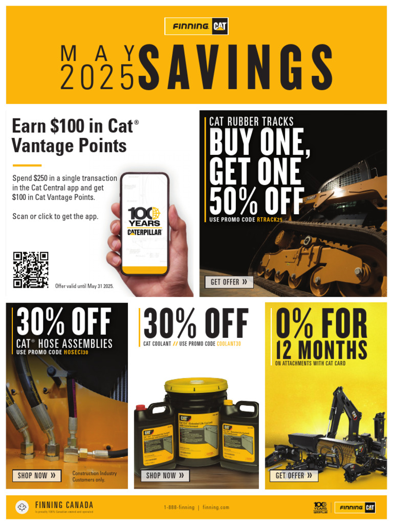 Cat Equipment Discounts and Offers | PDF | Industrial Equipment | Heavy ...