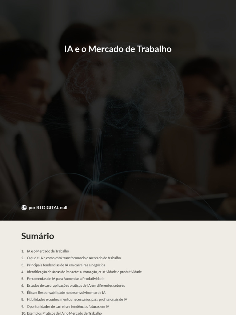 Impacto da IA no Mercado de Trabalho | PDF | Inteligência artificial ...