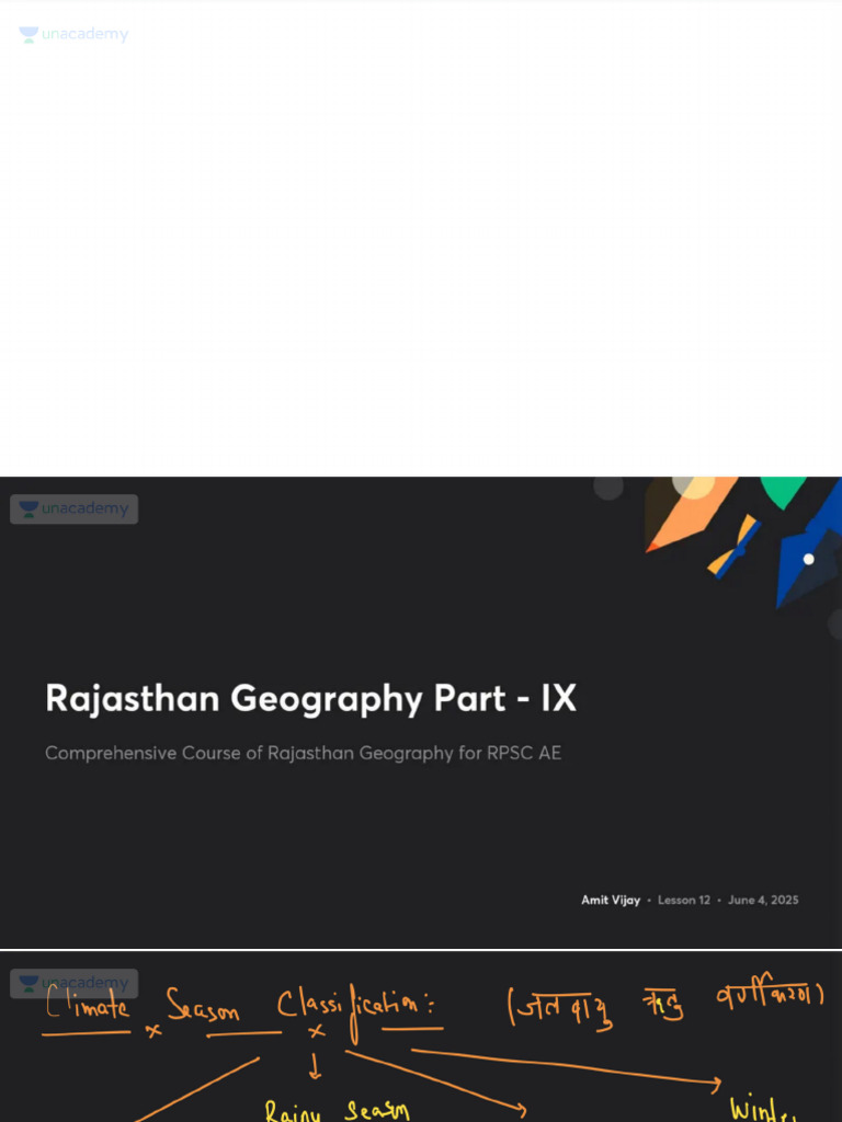 Rajasthan Geography Part - IX With Anno 1750339070846 | PDF