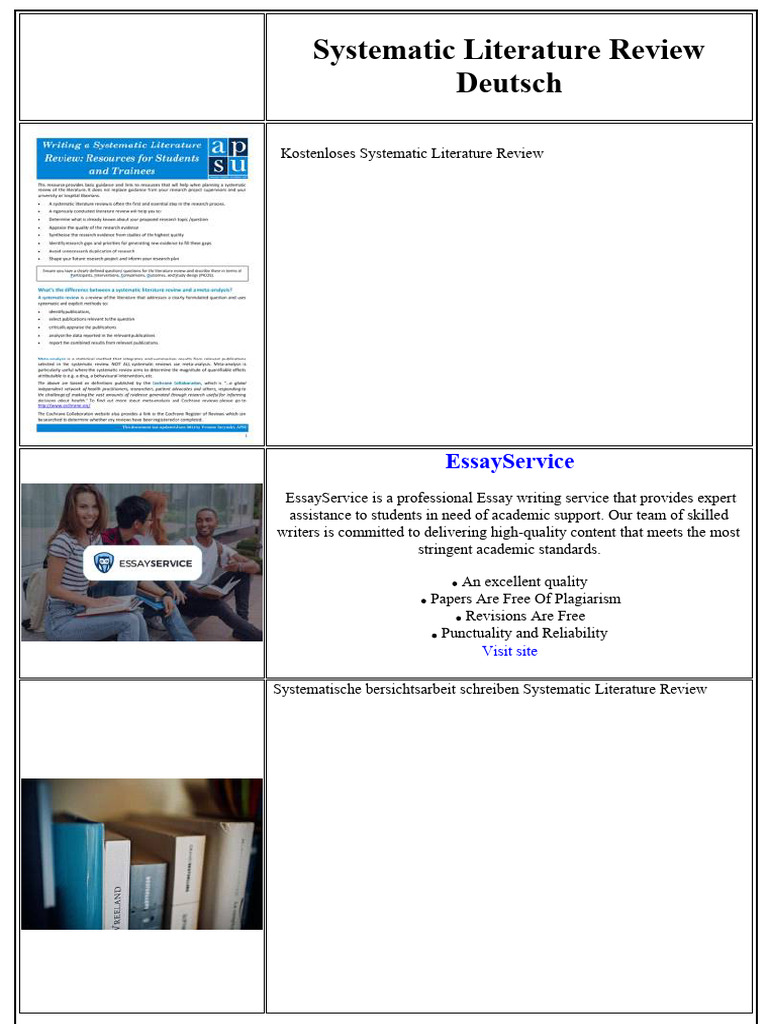 Systematic Literature Review Guide | PDF | Essays | Literature Review
