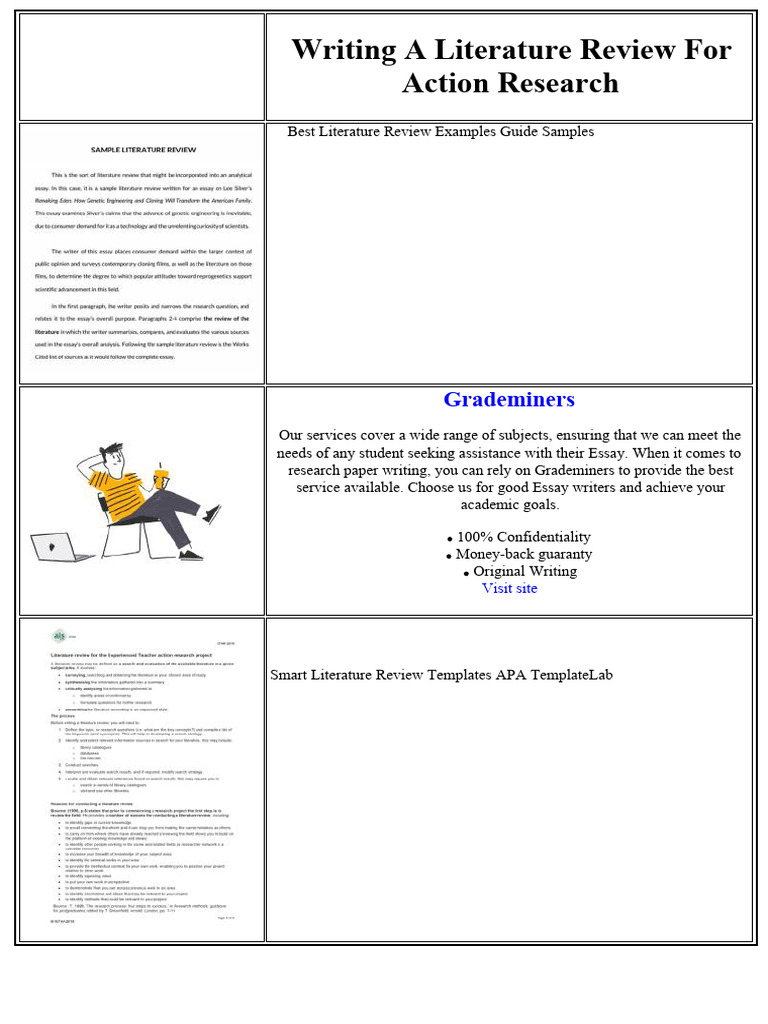 Literature Review Guide for Action Research | PDF | Malaria
