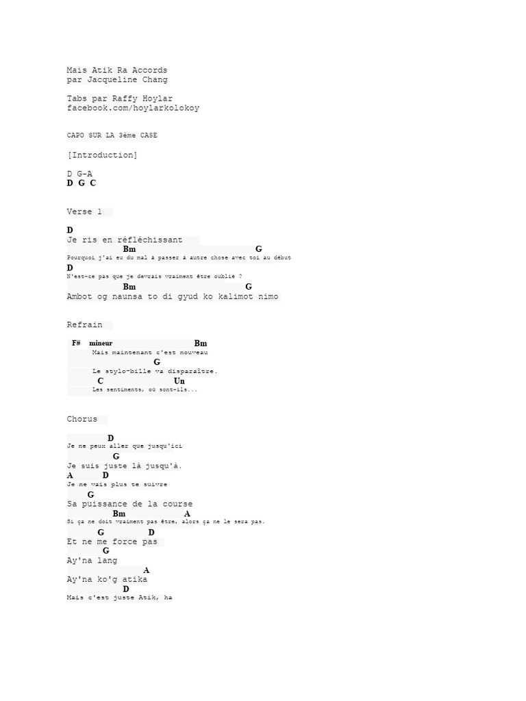 Paroles de 