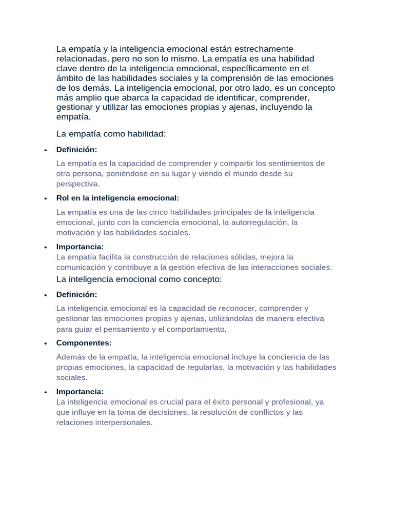 La Empatía y La Inteligencia Emocional Están Estrechamente Relacionadas ...