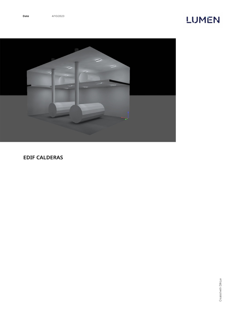 Illuminance Calculations for EDIF Calderas | PDF