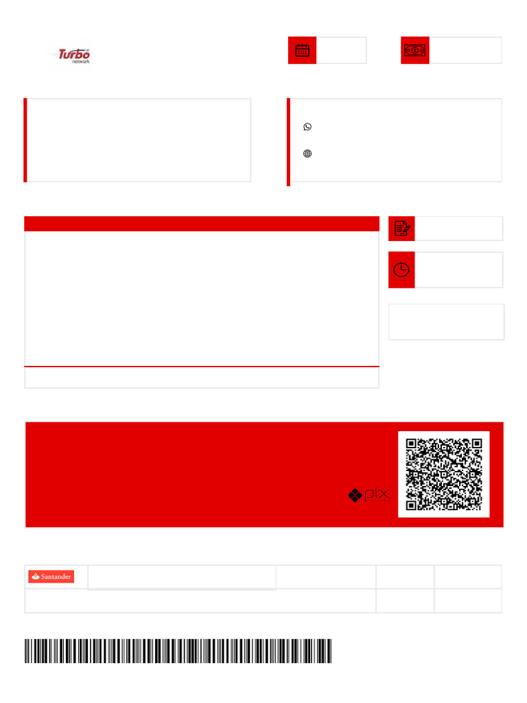 Fatura Turbo Network - R$ 57,00 a Pagar | PDF