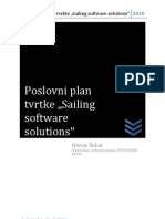 Poslovni Plan Tvrtke Sailing Software Solutions