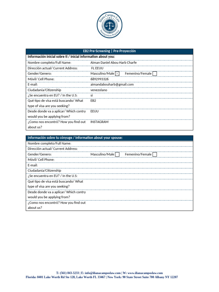 Solicitud de Visa EB2: Información y Requisitos | PDF