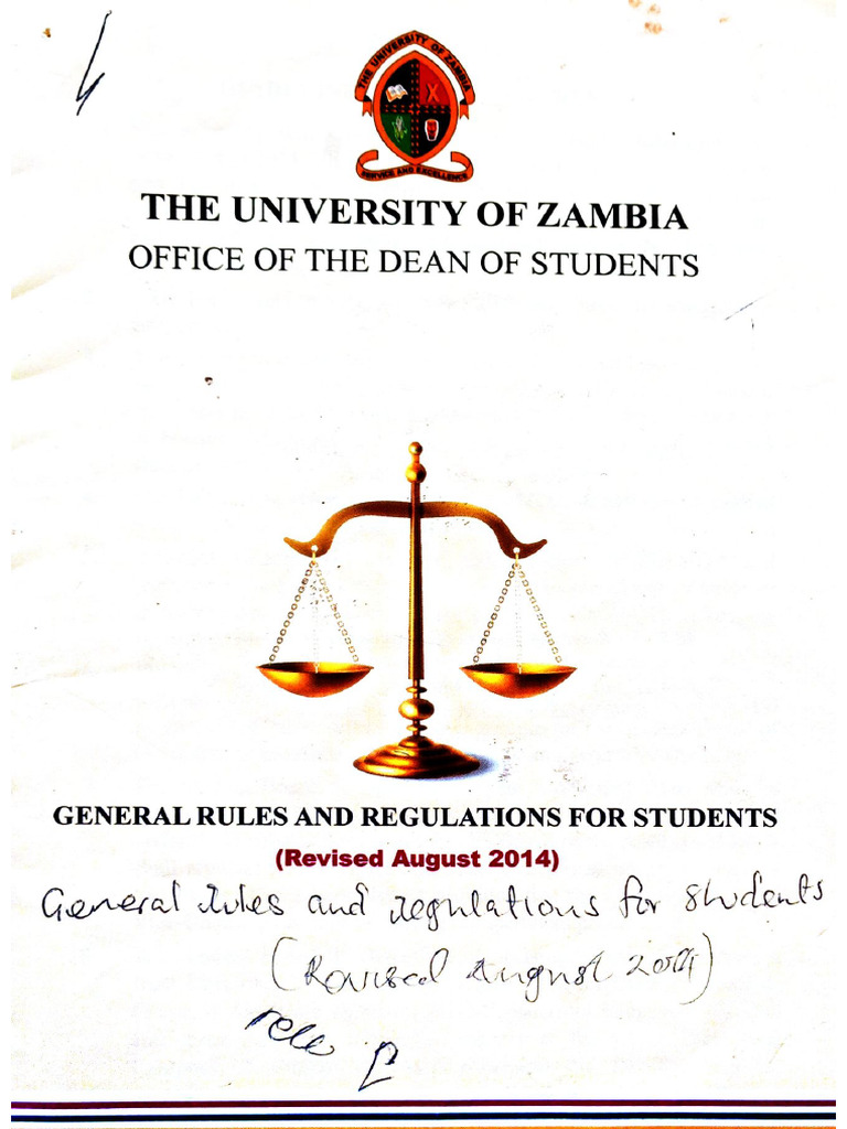 General Rules and Regulations For Students | PDF