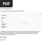 Cash App Direct Deposit Authorization Form | PDF