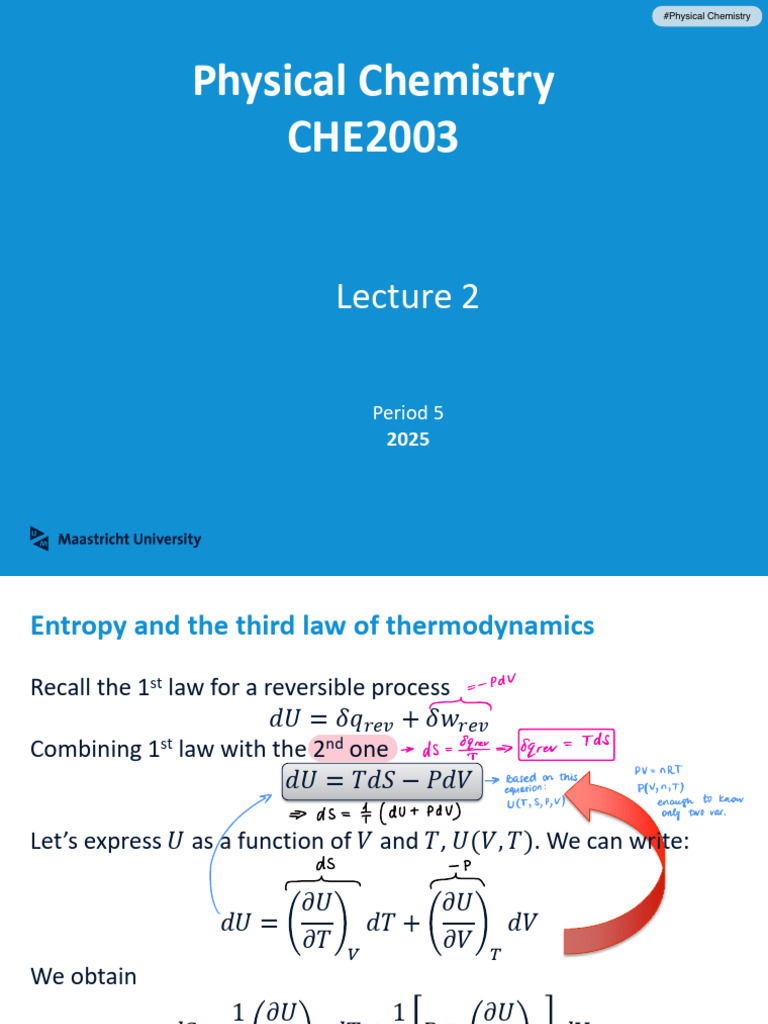 Entropy and Thermodynamics Principles | PDF | Entropy | Thermodynamics