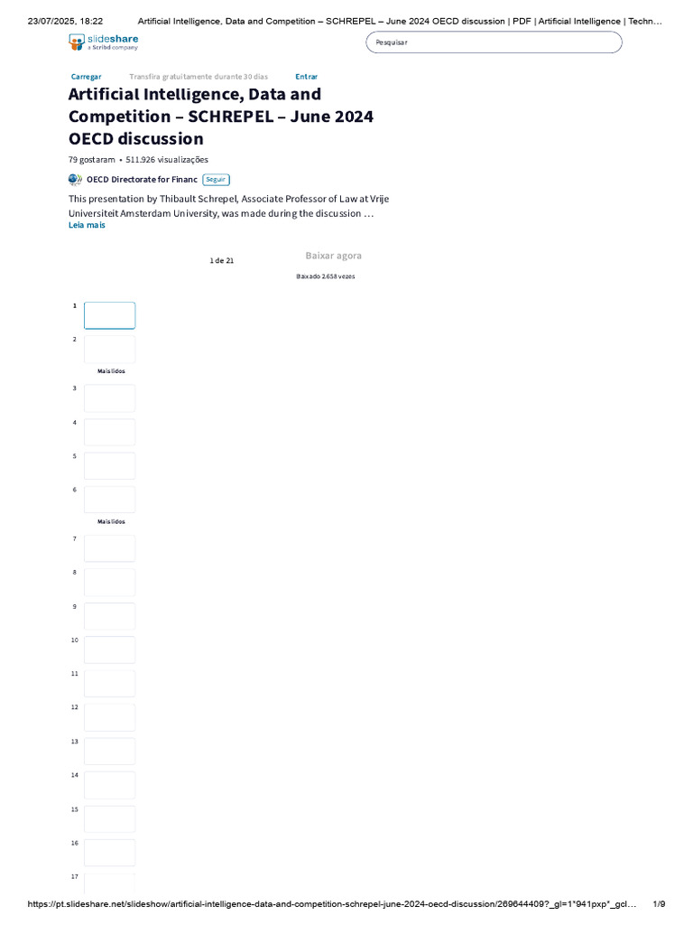 OECD AI, Data & Competition 2024 Insights | PDF