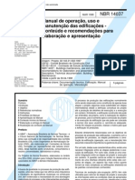 NBR 14037-Manual de Operacao Uso e Manutencao Das Edificacoes-conteudo e Recomendacoes
