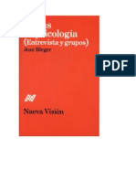 Jose Bleger - Temas de Psicologia Entrevistas y Grupos