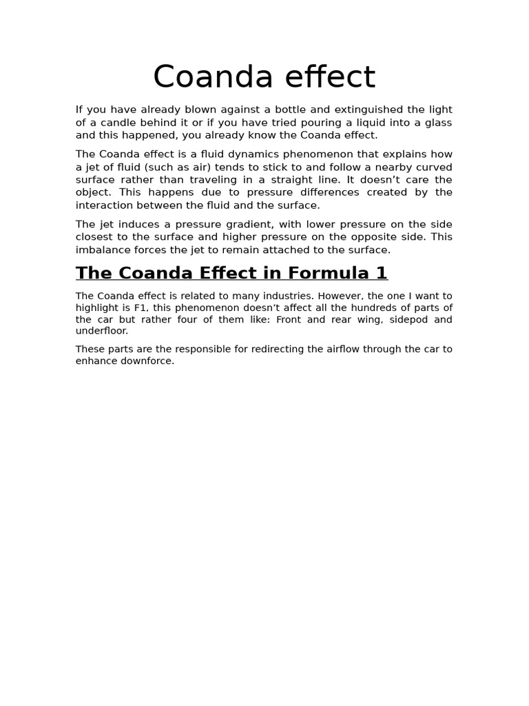 Coanda Effect | PDF
