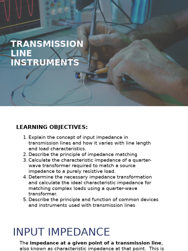 Transmission Line Impedance Matching Guide | PDF | Transmission Line ...
