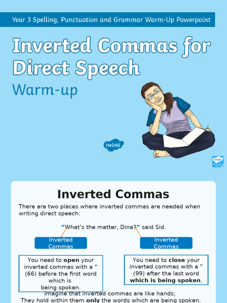 Year 3 Guide to Inverted Commas | PDF | Comma | Punctuation