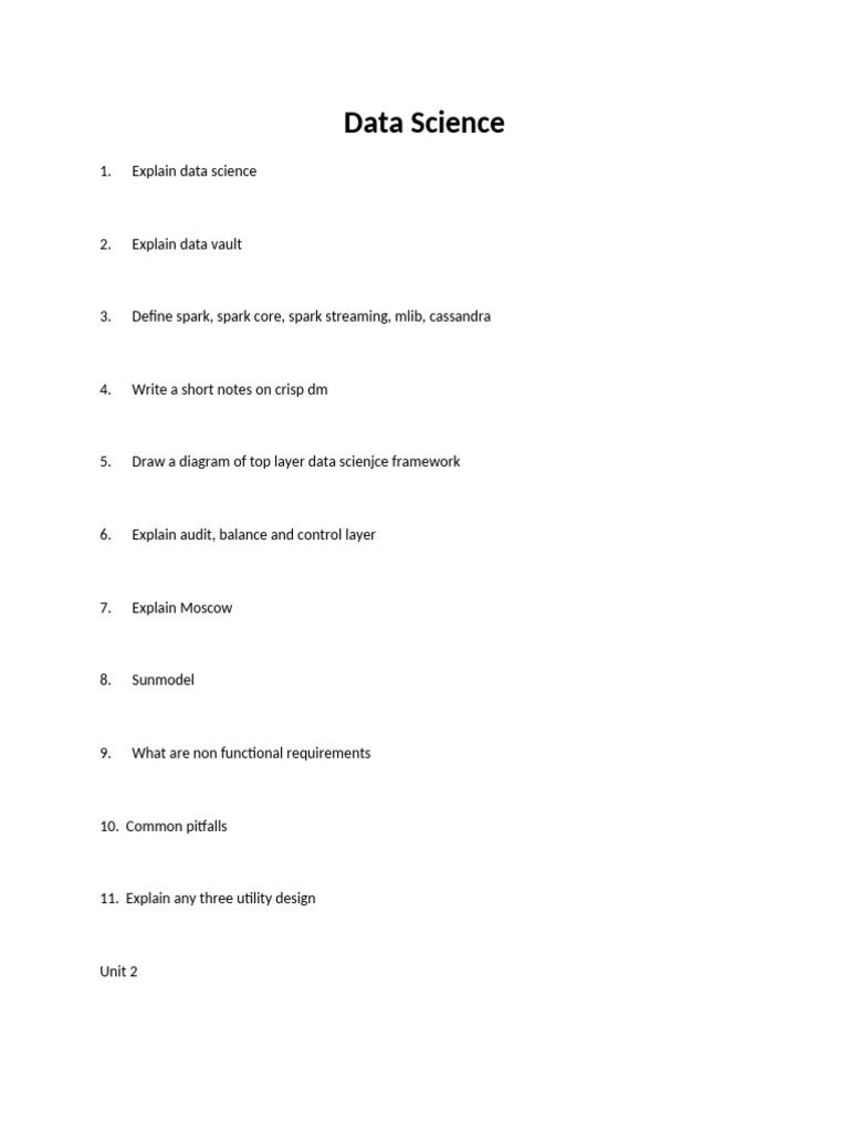 Comprehensive Data Science Guide | PDF
