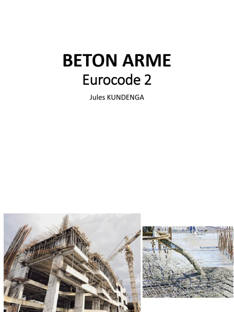 Eurocode 2 : Principes du béton armé | PDF | Béton armé | Résistance ...