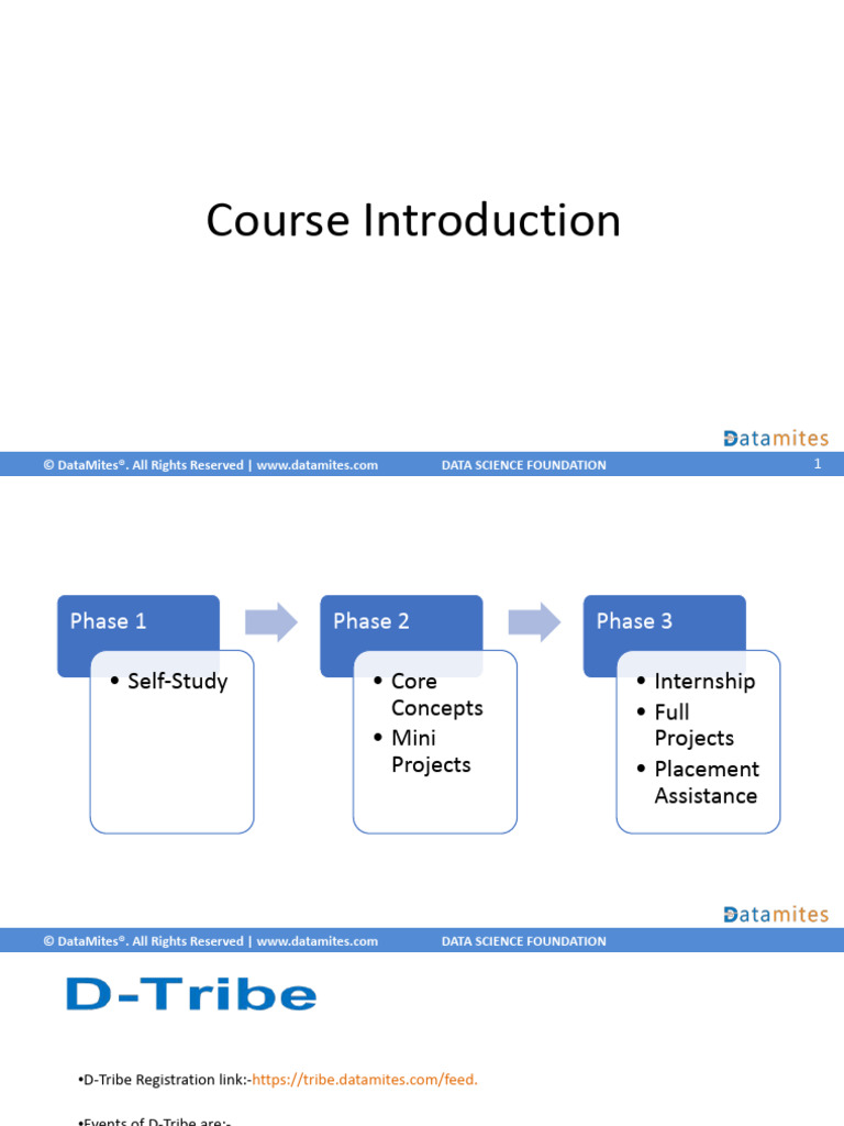 Data Science Foundation Course Overview | PDF | Machine Learning ...