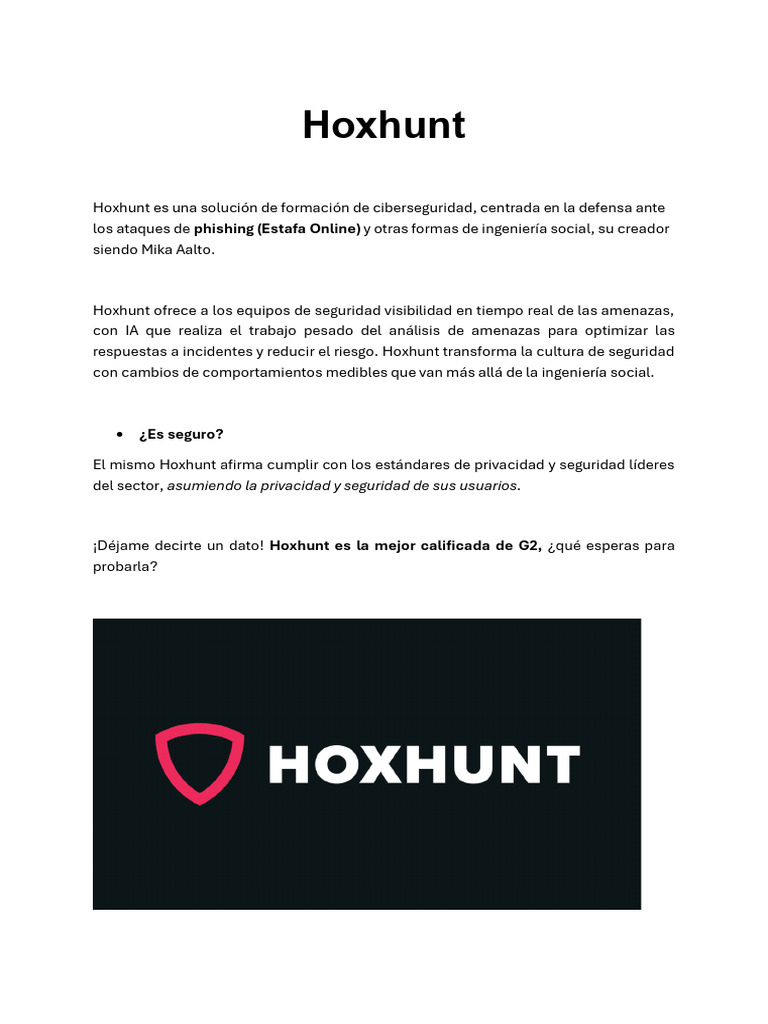 Hoxhunt | PDF