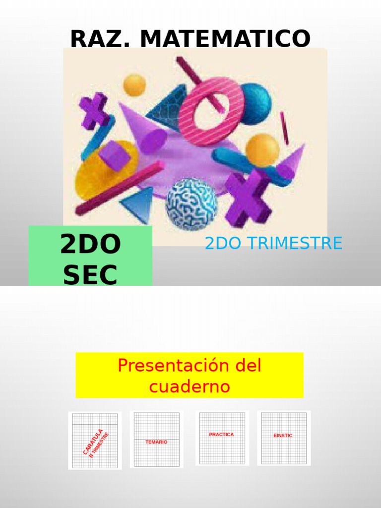 2do RM Sem 1 - 2 - 3 | PDF