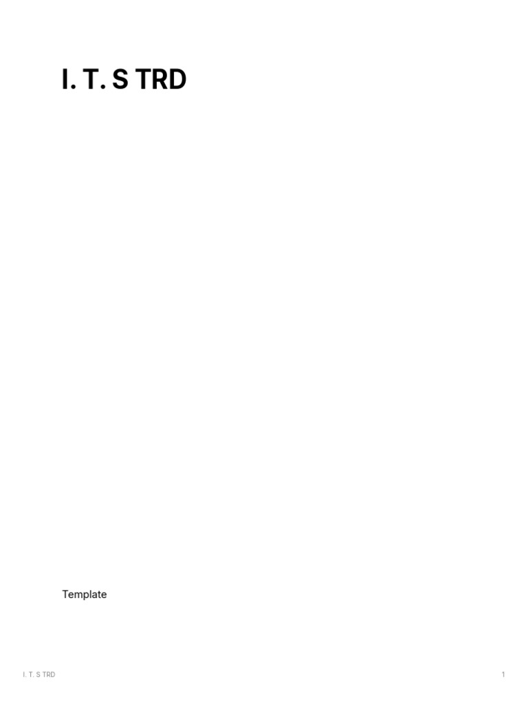 I. T. S TRD | PDF | Computer Programming | Computer Engineering