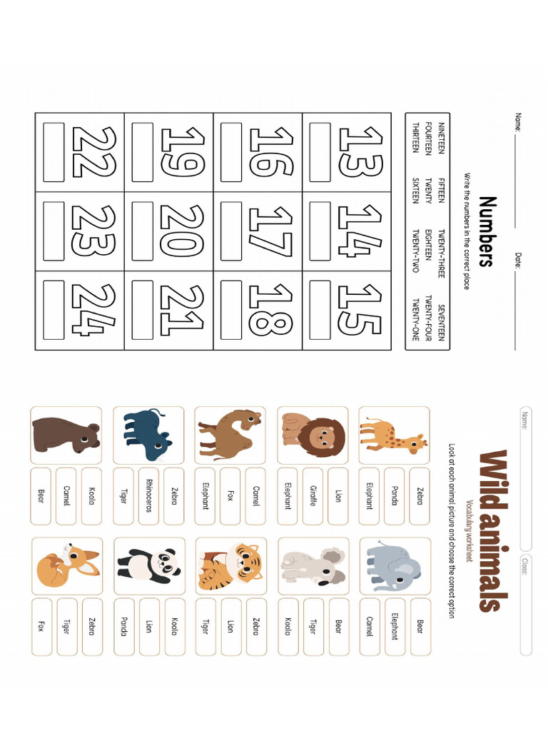 Numbers and Animals | PDF