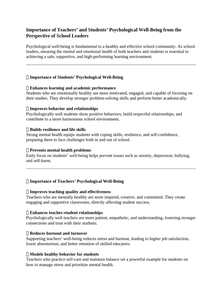 Importance of Teachers | PDF | Well Being | Teachers
